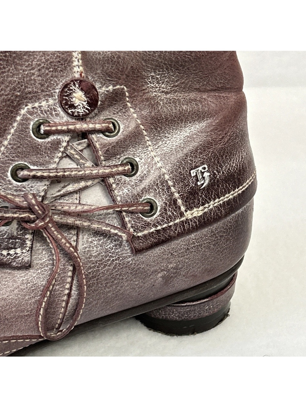 Tiggers Leather Ankle Boots Women size 40 US sz 9.5 Fairycore Renaissance Shoes - Picture 4 of 10